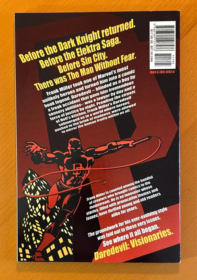 Daredevil Visionaries: Frank Miller TPB GN #1 (Marvel 2000) VF+ book - Image 2 of 4
