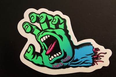 SANTA CRUZ Skateboards Screaming Hand Logo Neon Fade Retro