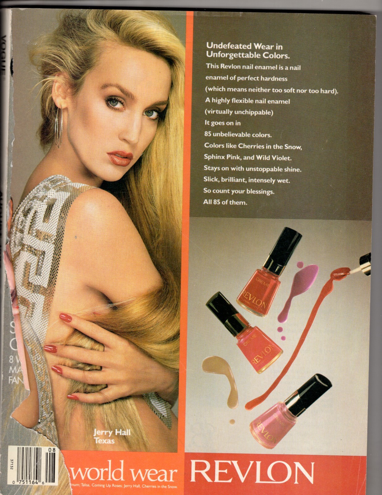 1987 August Vogue Magazine Super Models Dirty Dancing 80s NO COVER FAIR