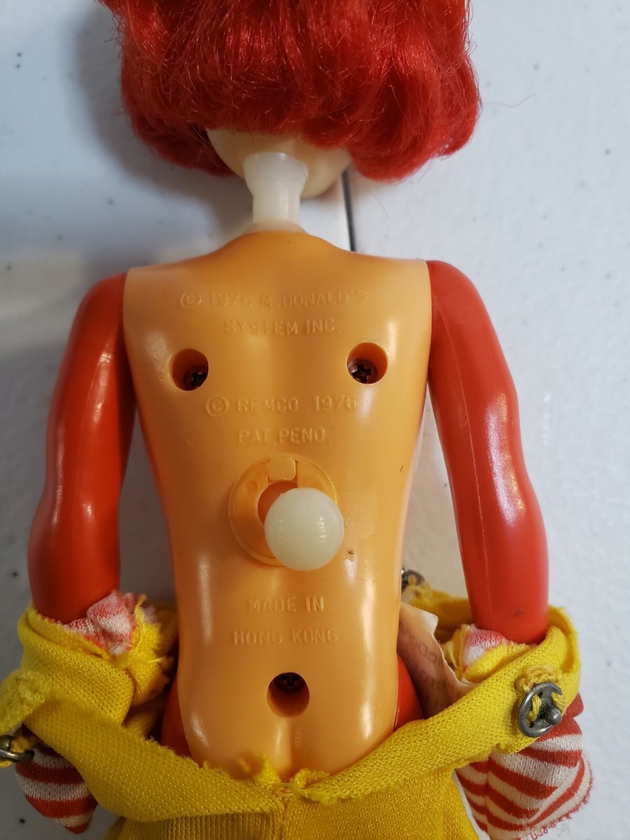 Vintage 1976 Remco Ronald McDonald Action Figure Doll Vintage 1976 Remco Ronald McDonald Action Figure Doll