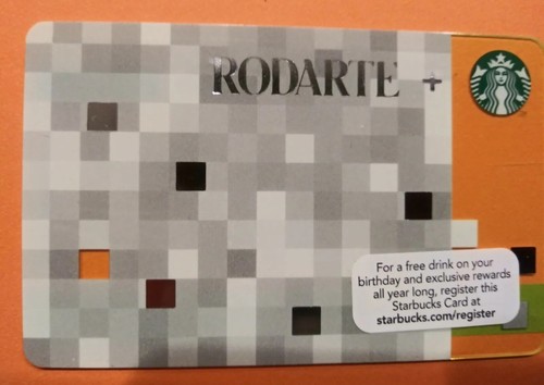 STARBUCKS CARD 2012 " RODARTE + " RETIRED~VHTF~RARE~UNIQUE CARD~GREAT PRICE