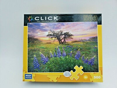 New - Mega Puzzles - Click - ''Morning Marvel'' 27'' x 19'' 500 pc Jigsaw Puzzle