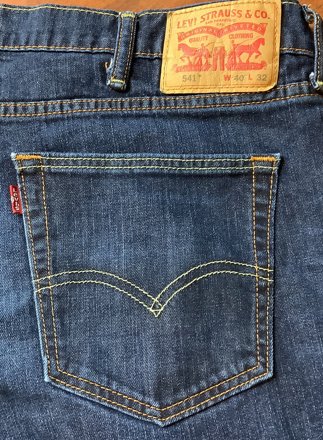 Levi s Men s 541 Denim Jeans Measures 40 X 30 5 Dark Gem levi-s-men-s-541-denim-jeans-measures-40-x-30-5-dark-gem