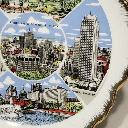 Vintage Montreal Canada Souvenir 7" Collectible Plate Wall Decor - Picture 3 of 9
