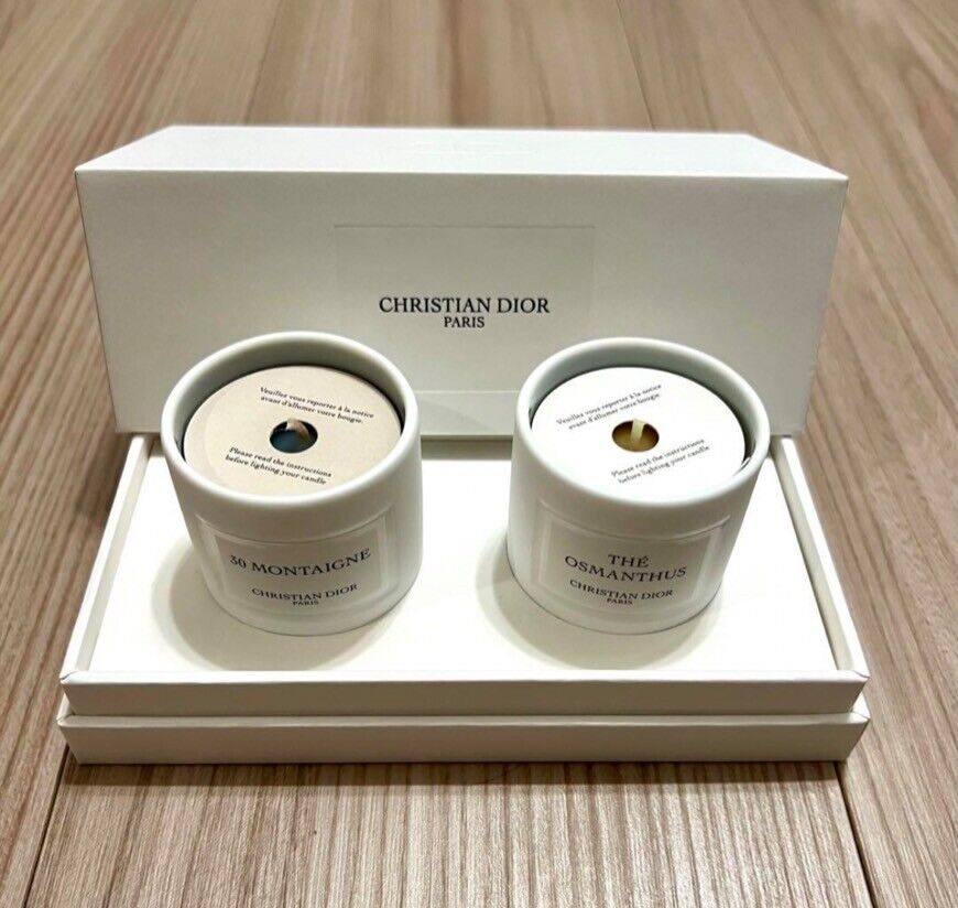 Christian Dior Mini Candle Set 30 Montaigne & The Osmanthus