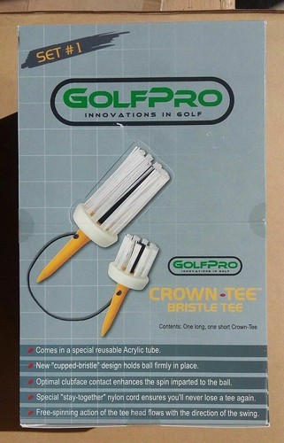 GOLF CROWN-TEE BRISTLE BRUSH TEES 2 3/4" Optimal Contact Driver/Wood (8 TEES) - Picture 3 of 6