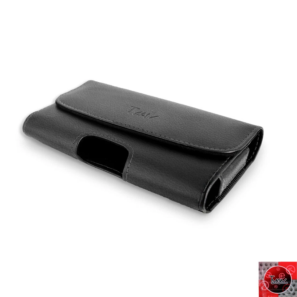 Extra Large Size Leather Pouch Case w/Belt Clip Holster For LG G STYLO / LS770 - Image 2 of 4