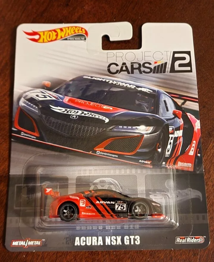 2019 Hot Wheels Retro Entertainment Project Cars 2 Acura NSX GT3