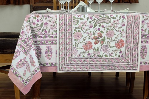 Dining Tablecloth Cotton Table Cover Wedding Gift Jaipuri Tablecloth Table Top