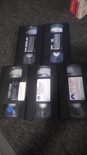 Comedy VHS Lot Coming To America Sister Act 1 & 2 Liar Liar Rat Race - Picture 3 of 3