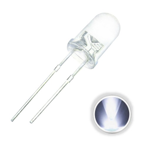 50 - 1000 szt. LED 3mm 5mm biały, ciepły biały, niebieski, żółty, zielony, czerwony, również w 12V - Zdjęcie 25 z 43