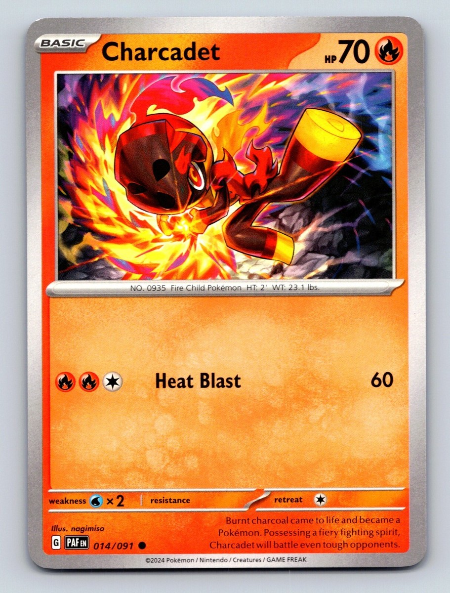 Charcadet HP 70 Heat Blast Attack Rarity Fiery Red Pokémon | eBay