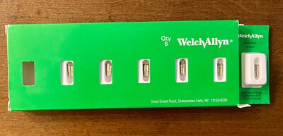 BRAND NEW Welch Allyn 03300-U Halogen Replacement Lamps (2.5V) - SIX PACK