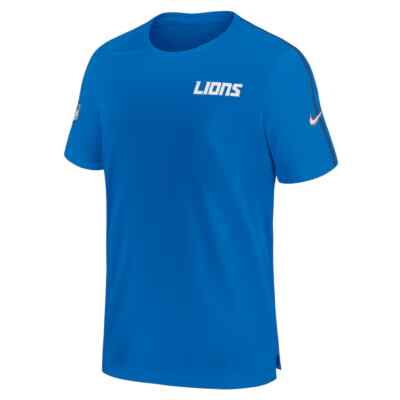 Detroit Lions Nike NFL Sideline Coach UV Performance Short Sleeve