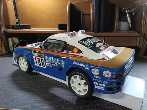 Porsche 959 electric RC car 1/8 4WD M48S fully assembled - Picture 7 of 10