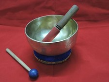 6" Hand Hammered 7 metal TIBETAN MEDITATION SINGING BOWL cushion 2 mallet FREE