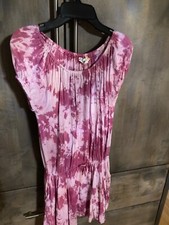 NWOT C C CALIFORNIA Girls, pink tie dye dress size medium  