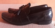 LUXURY PRADA TASSEL LOAFER SHOES BLACK US 9 EU 43/43.5