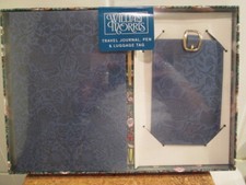 WILLIAM MORRIS Travel Set, Journal, Pen, Luggage Tag, boxed, BN