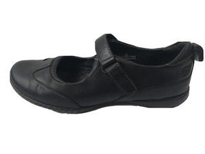 Born BOC womens black leather mary jane flats shoes 7 M A1 | eBay