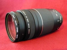 Canon Zoom Lens EF 75-300mm 1:4-5.6 III TESTED WORKING CLEAN