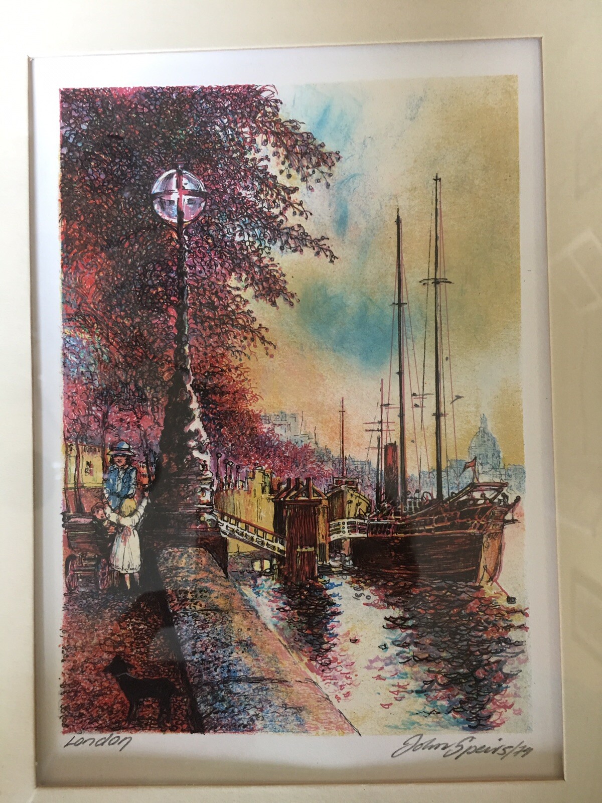 Vintage John Speirs Sign/Dated/Numbered Lithographs Worlds Most Romantic Cities Tanie HOT
