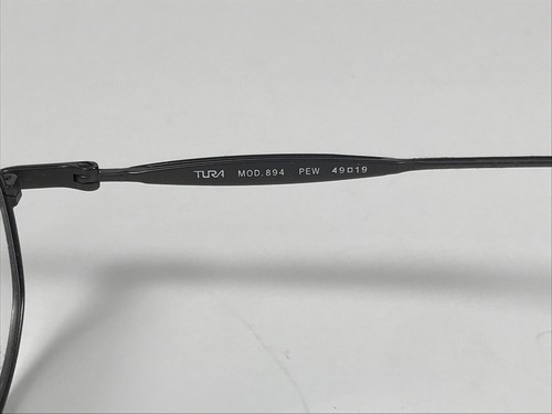 Tura Textures Modern Oval Brille Brillengestell Mod 894 PEW Gunmetal 49 x 19 140 - Bild 4 von 10