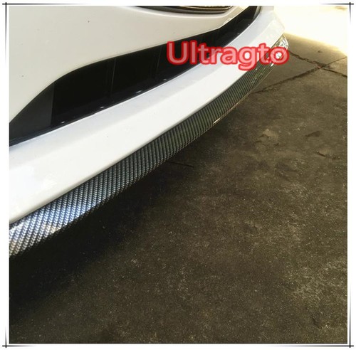 2"x98" CARBON FIBER FRONT BUMPER LIP SPLITTER BODY SPOILER VALENCE CHIN TRIM - Bild 7 von 8