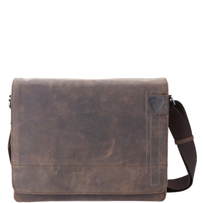 Strellson Leder Messenger Richmond Jeremy dark brown