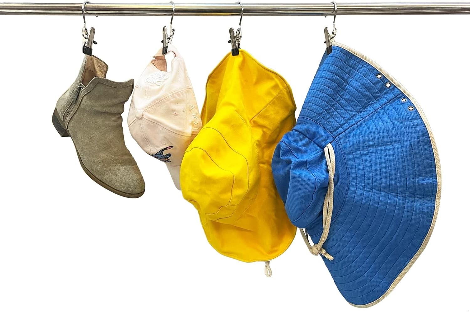 (12Pcs) Ganchos Para Colgar Ropa Con Clips Percha Para Botas Pinzas Para Rop...