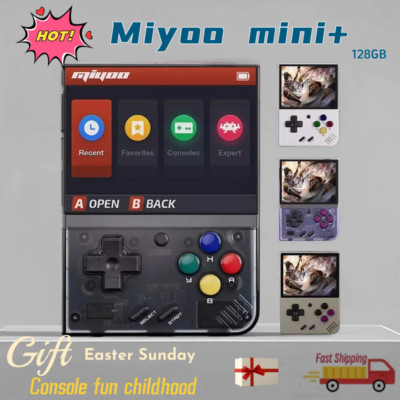 Miyoo Mini Plus Handheld Retro Game Console NEW - 128GB Onion OS Choose Colour