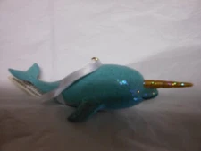 Hallmark "Narwhal Whale Dolphin With Tusk" Ornament NEW with Tags