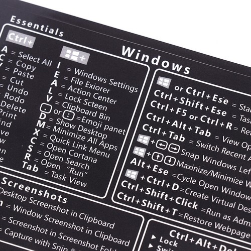 2Pcs Reference Keyboard Shortcut Sticker Adhesive For Windows Laptop Stickers - Bild 4 von 16