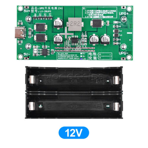 Type-C 3A 5V/9V/12V 18650 Li Battery Charging Module UPS Power Supply Module New - Picture 2 of 16