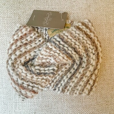 BETTINA Italy ANTHROPOLOGIE Knitted Head Wrap Headband/Ear Brown Bettina Made in Italy Wool Knit Head Wrap Headband One Size  main image 4