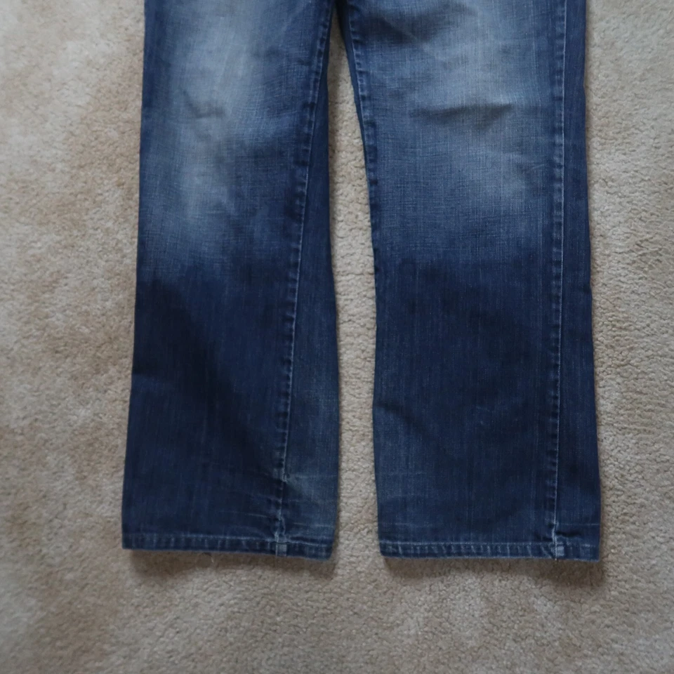 Analog Straight Leg Jeans Button Fly Jeans Mens Size 34x32 Blue Denim - Image 2 of 4
