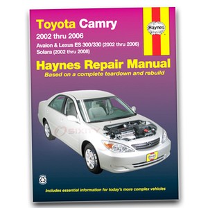 Haynes Repair Manual for 2002-2006 Toyota Camry - Shop Service Garage