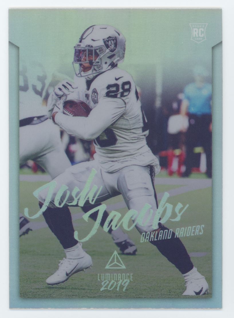 2019 Panini Chronicles Luminance Update Rookies Josh Jacobs Rookie Oakland