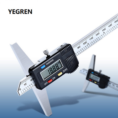 HXF Measuring Depth Gauge Depth Vernier Caliper Depth Caliper Range 0-150mm Small HXF Measuring Depth Gauge Depth Vernier Caliper Depth Caliper Range 0-150mm Small