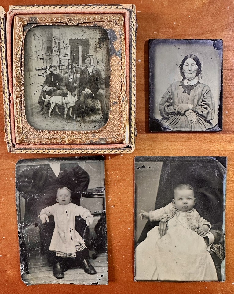 A haunting collection of Victorian-era ambrotypes and tintypes featuring the eerie 'hidden mother' technique — where mothers were draped in fabric to hold infants still for long exposures, creating genuinely unsettling and historically fascinating portraits.