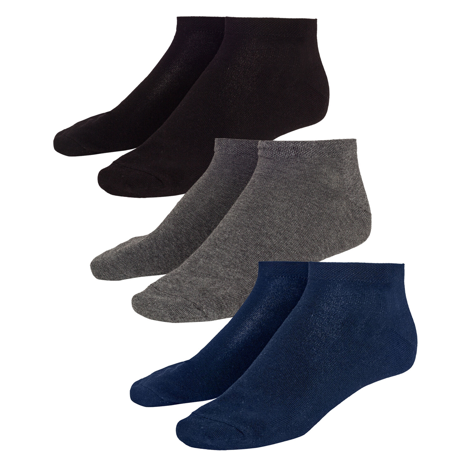 Calze sneakers uomo ADAMO senza cuciture - Confezione da 4