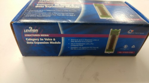 Leviton 47605-C5B Category 5 Voice and Data Module - Picture 2 of 6