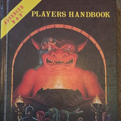 AD&D 1st Edition Players Handbook Vintage TSR 1980 6th Printing Idol Cover 