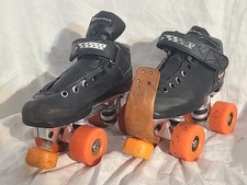 Riedell Carrera Roller Speed Skates Size 5 Black READ DESCRIPTION