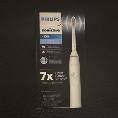 Philips Sonicare 4100 Sonic Electric Toothbrush White Pressure Sensor