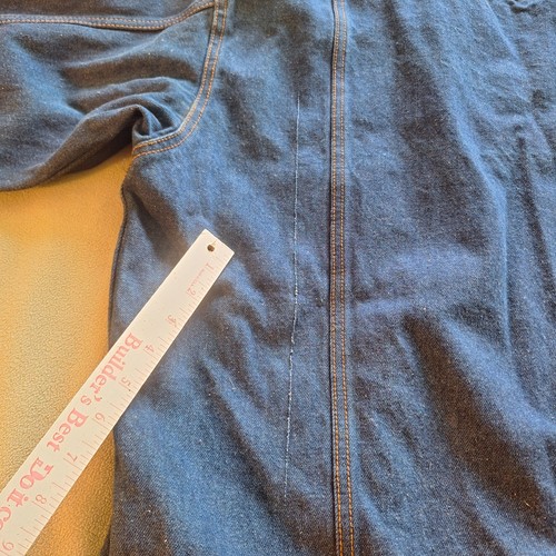 Vintage Marlboro Country Store Denim Jacket Mens XL Blue Flap Pockets Button Up - Picture 10 of 12
