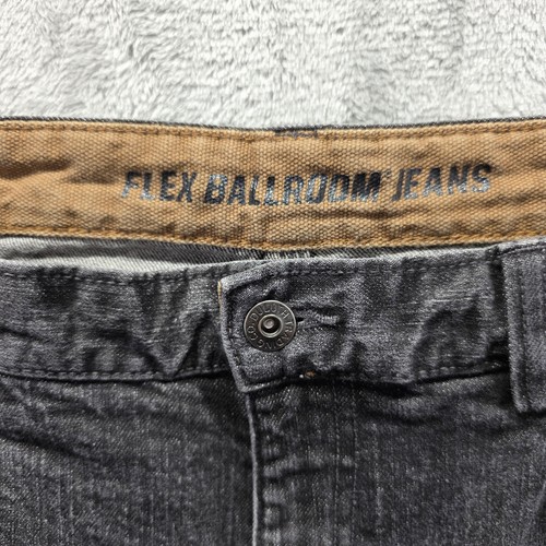 Jeans da ballo Duluth Trading Co Flex uomo 38x32 nero pantaloni denim taglio dritto - Foto 6 di 10