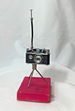 Vtg Cont - Lite Table Lighter Miniature Camera On Tripod In Original Box