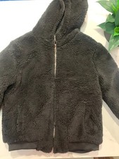 Womens Cozy Jacket with Hood, Black NWOT size M