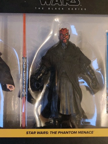 Star Wars Episode I Black Series 3-Pack Qui-Gon Jinn, Darth Maul, Obi-Wan Kenobi - Foto 3 di 11